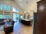 open concept living/dining